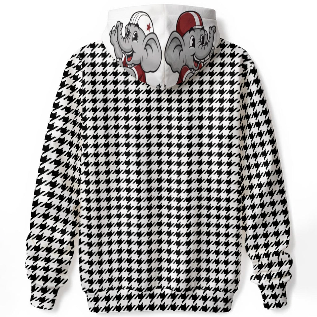 Houndstooth Frenzy | Hoodie | 310GSM Cotton