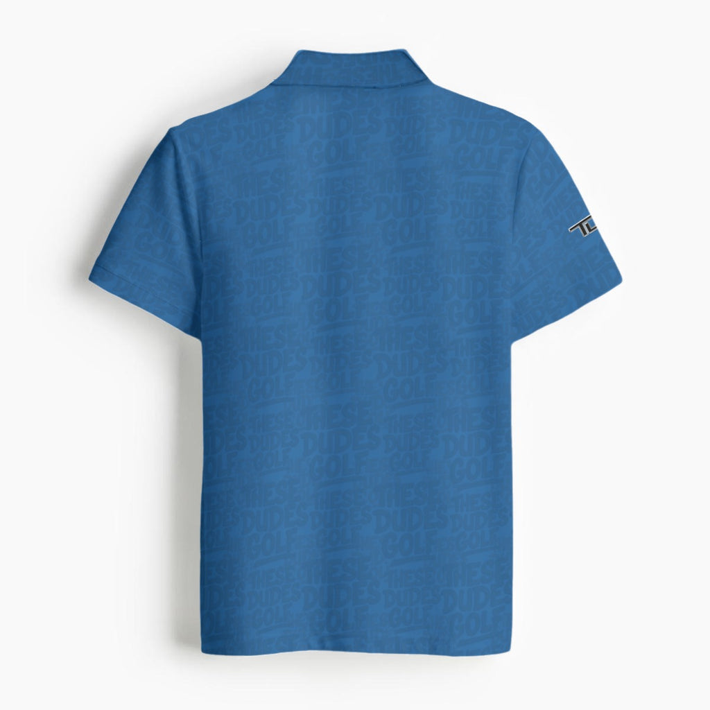These Dudes Golf Polo: Blue