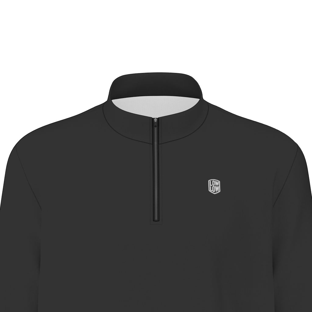 Quarter Zip: Black