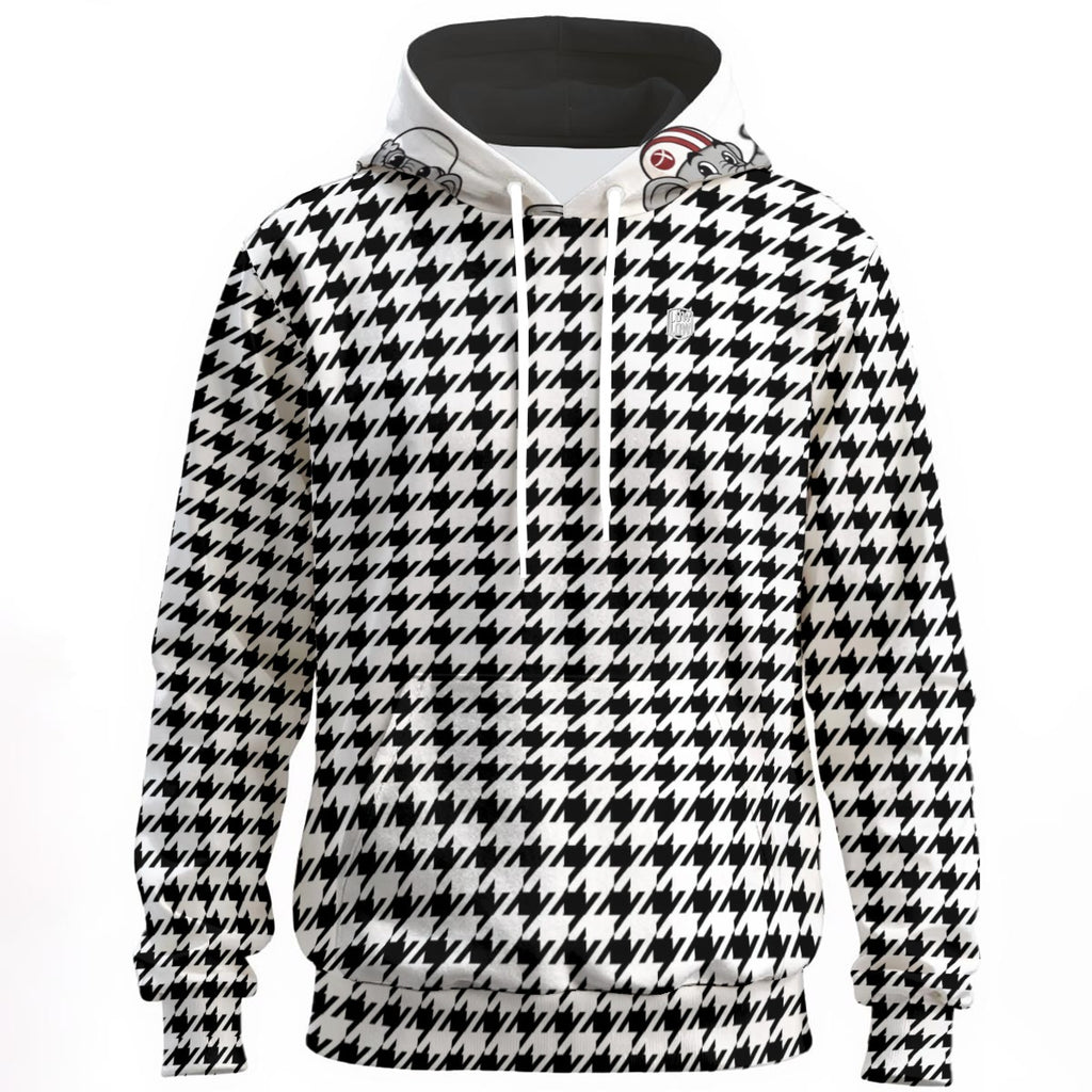 Houndstooth Frenzy | Hoodie | 310GSM Cotton