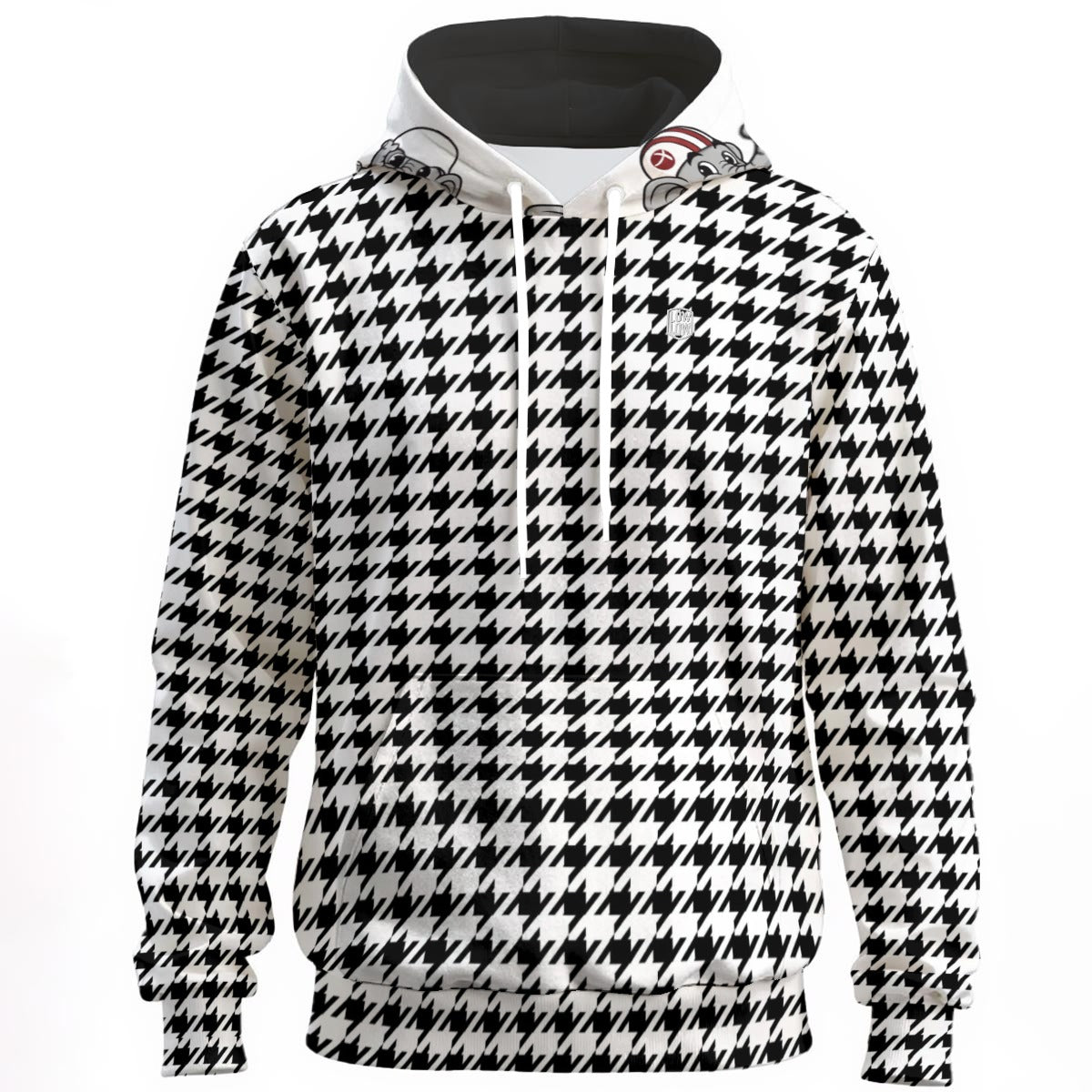 Houndstooth Frenzy | Hoodie | 310GSM Cotton