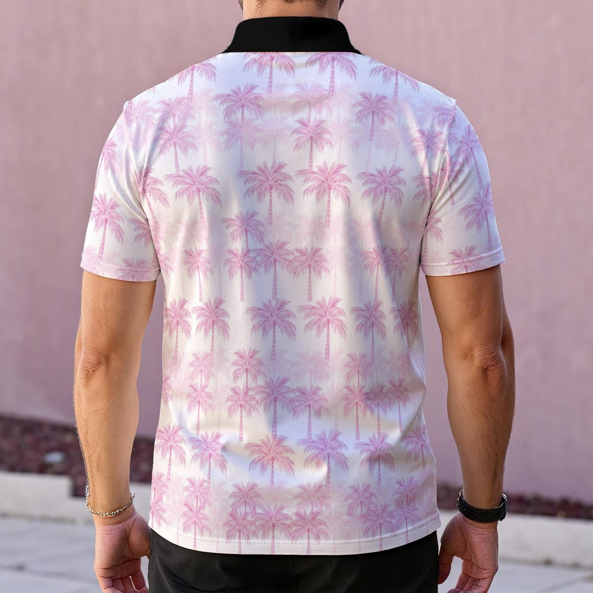 Flamingo Palms | Polo Shirt