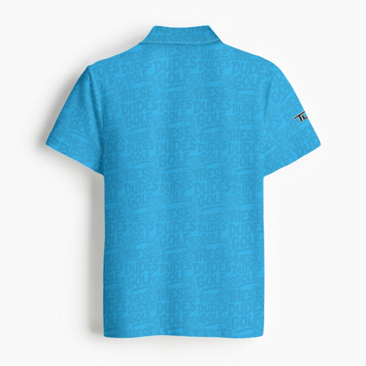 These Dudes Golf Polo: Sky Blue