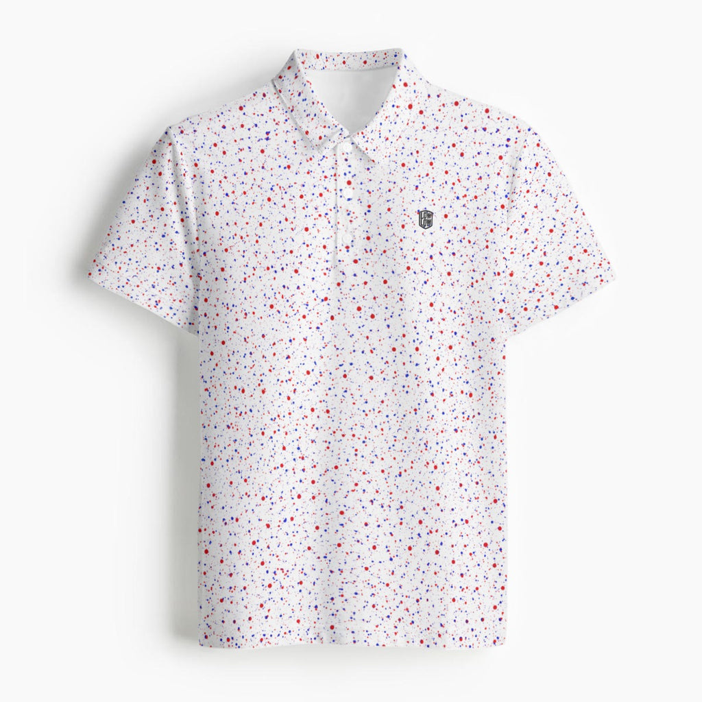 Globe-Star Spatter | Polo Shirt