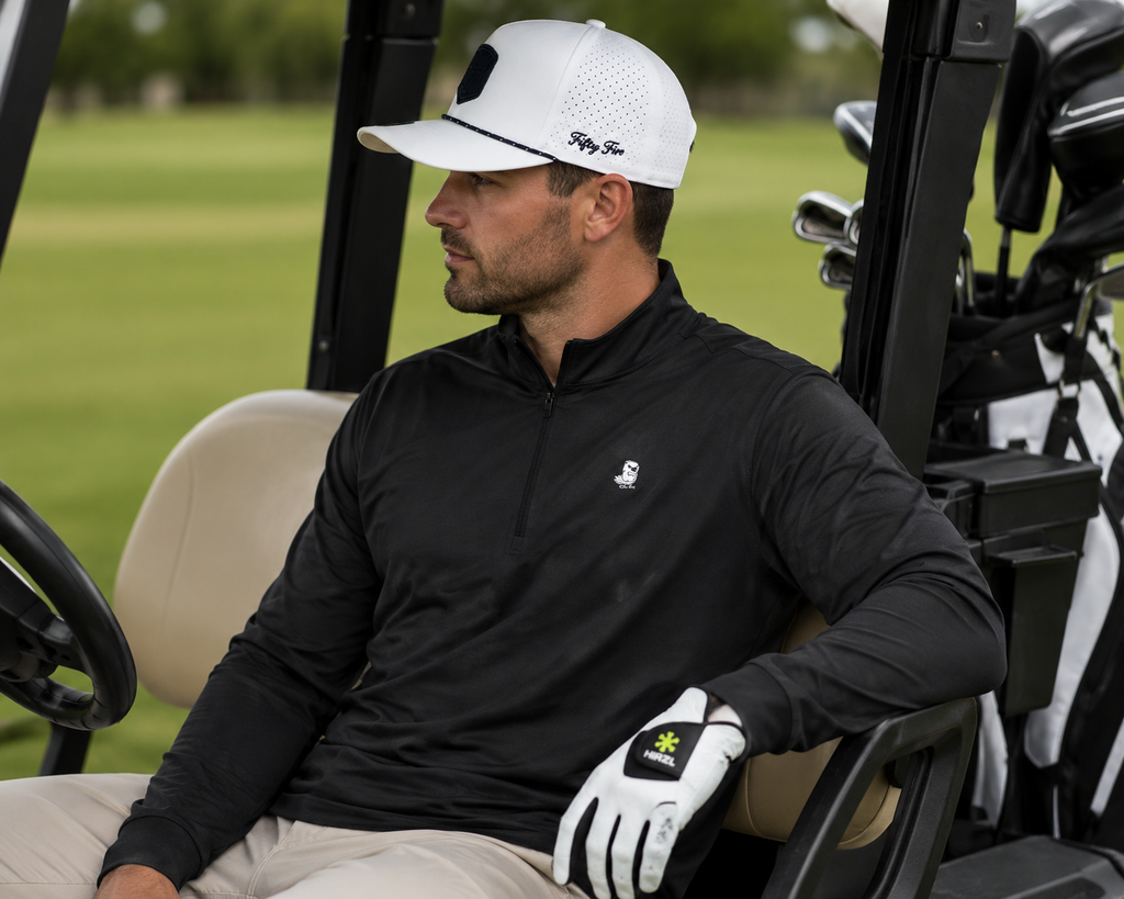 Low Low Classic's: Lightweight quarter-zip(Black)