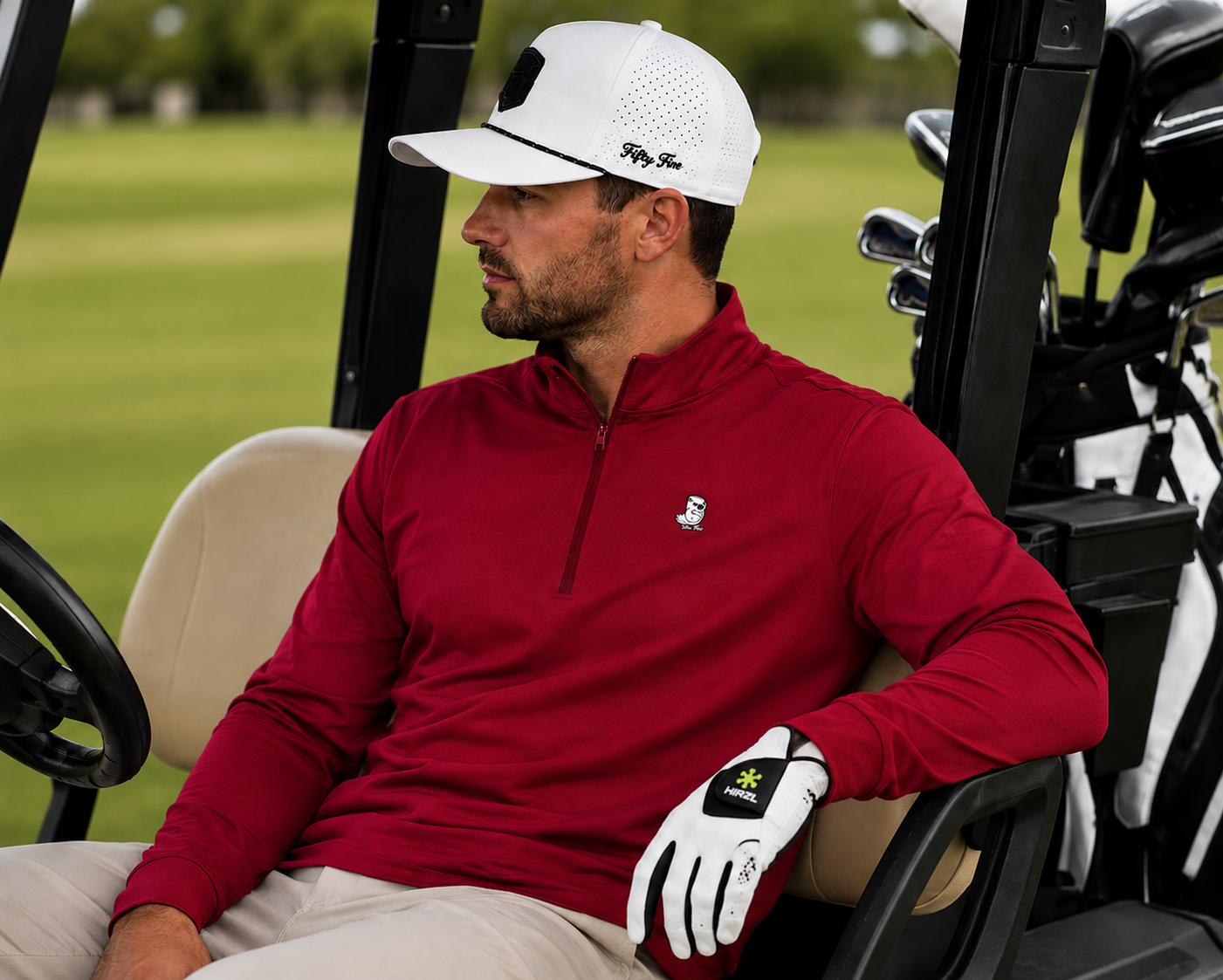 Low Low Classic's: Lightweight quarter-zip(Red)