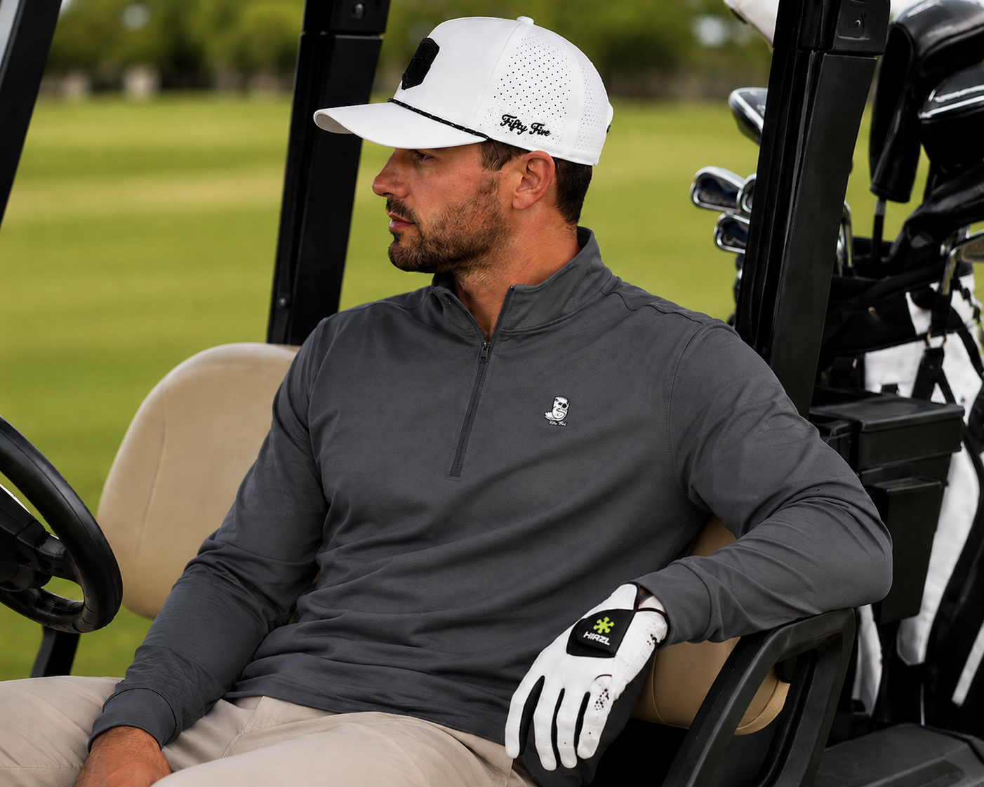 Low Low Classic's: Lightweight quarter-zip(Grey)