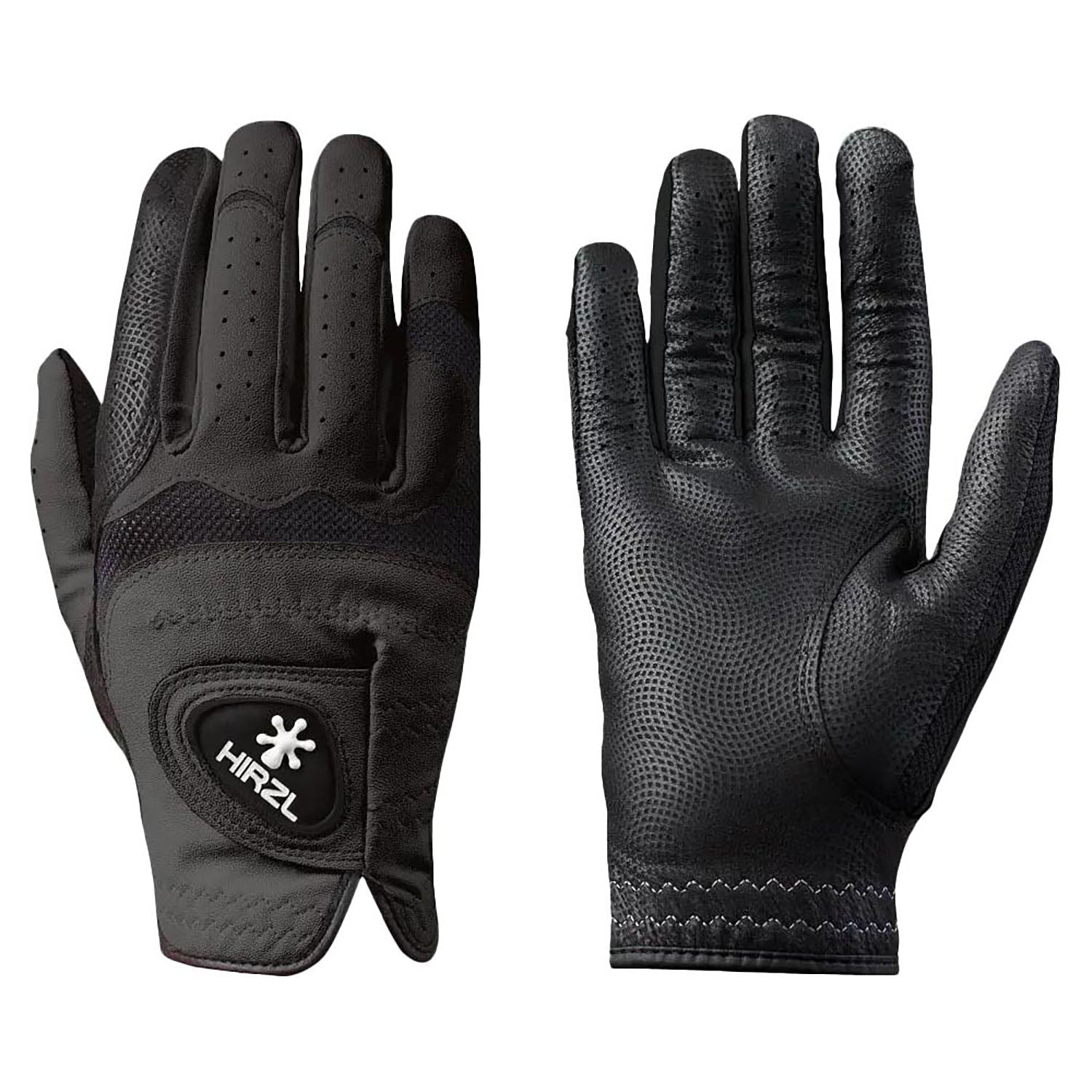 HIRZL Trust Hybrid Plus (+) - Golf Gloves - Black