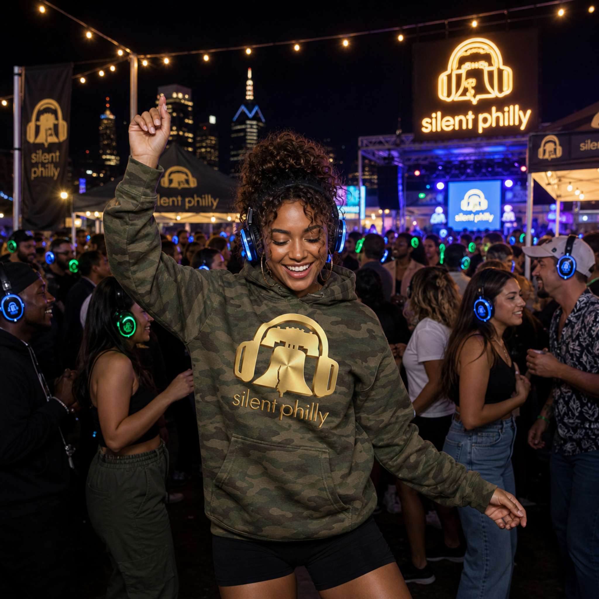 Silent Philly: Camo  | Premium Hoodie (10 colors)