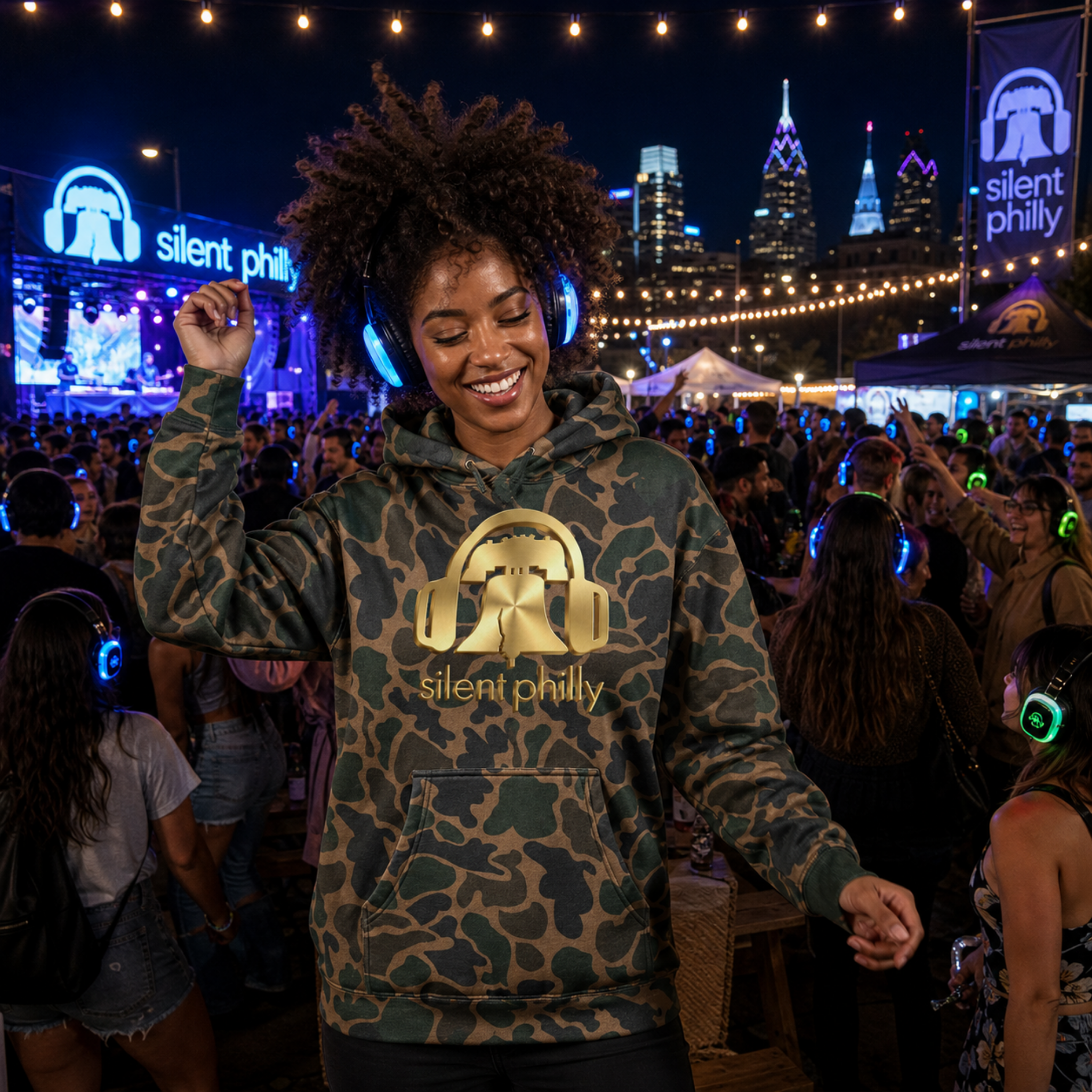 Silent Philly: Camo  | Premium Hoodie (10 colors)