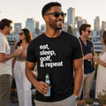 Low Low Classic Tee: eat, sleep, golf & repeat | shirt (7 colors)