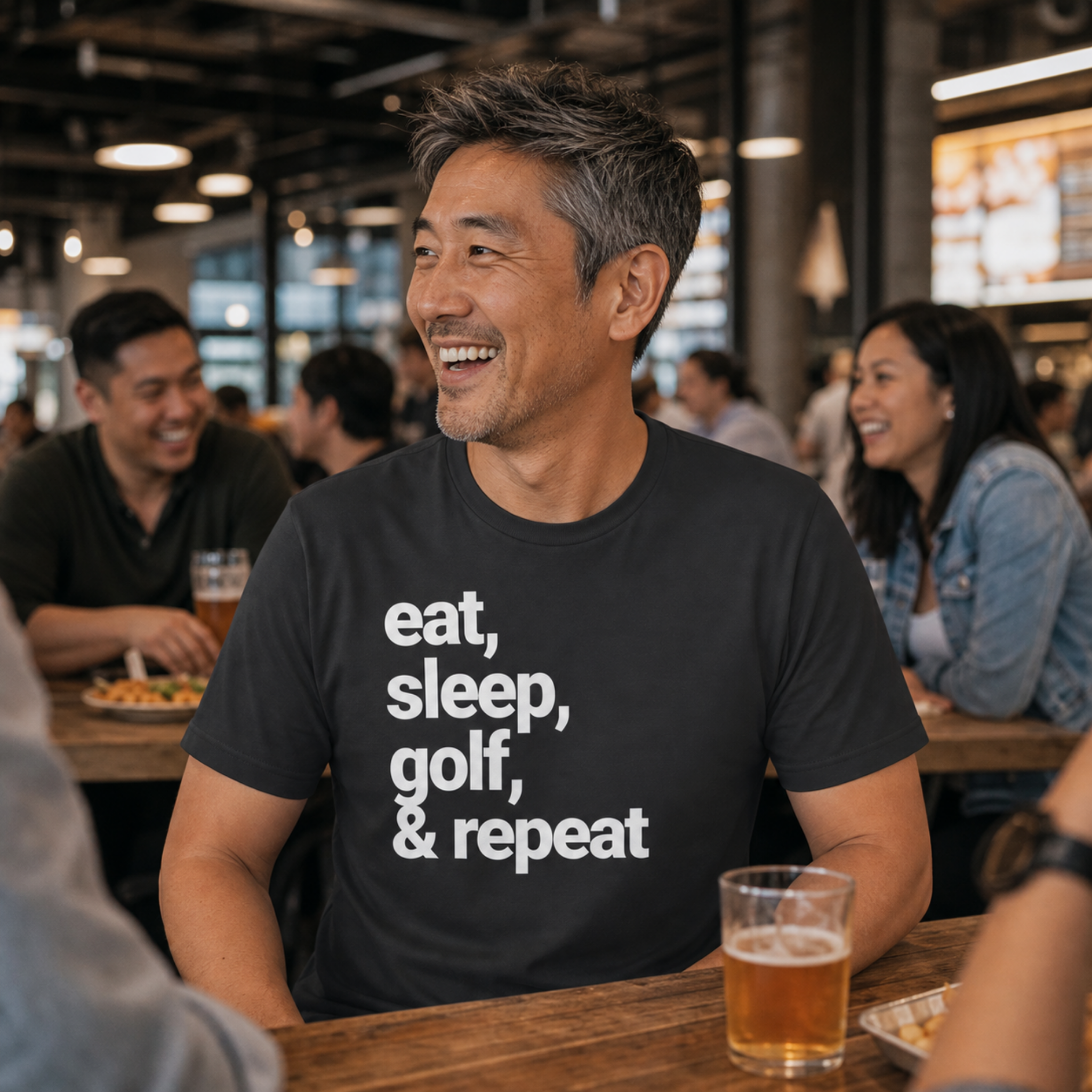 Low Low Classic Tee: eat, sleep, golf & repeat | shirt (7 colors)