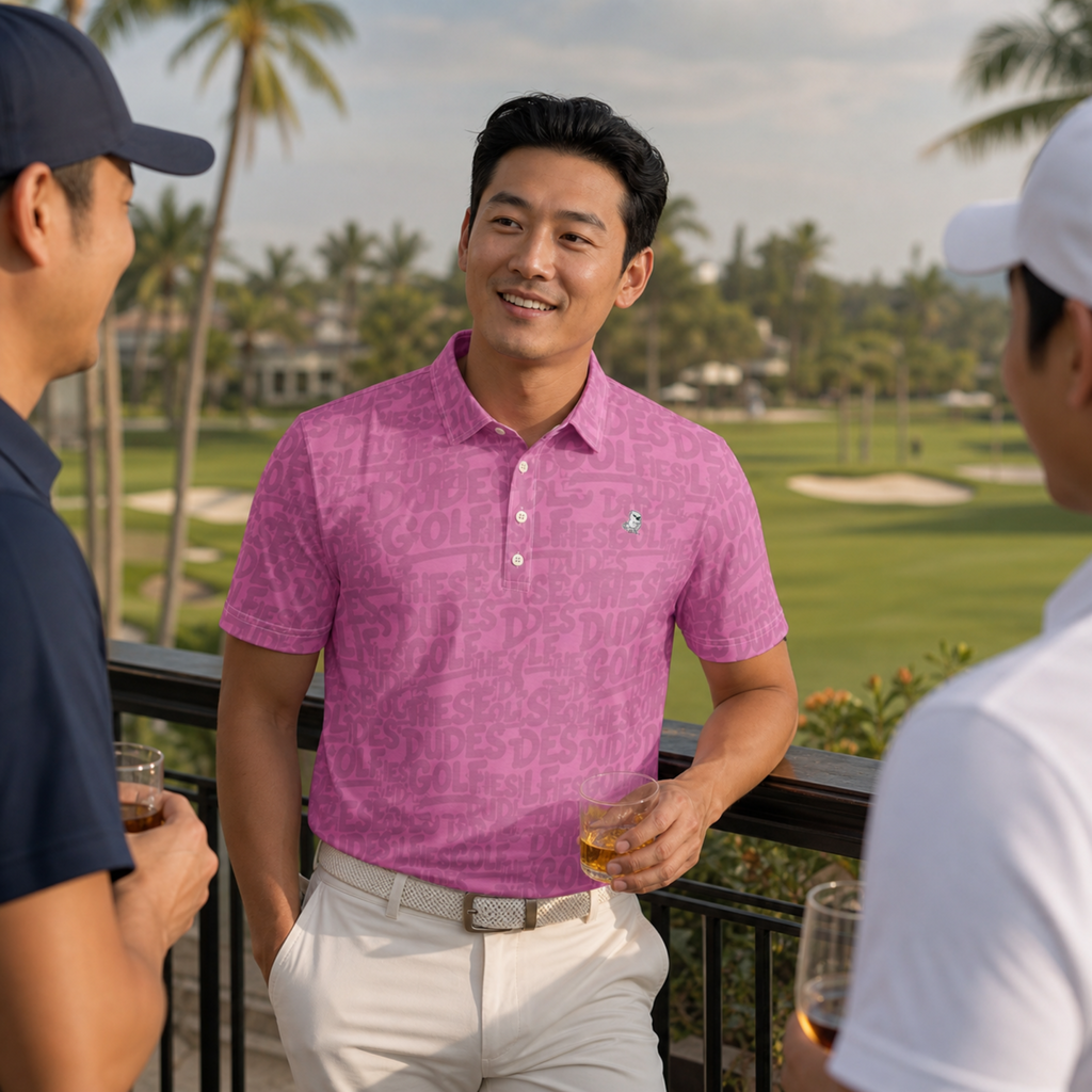 Low Low: These Dudes Golf | Polo (slim fit) (lavender rose)