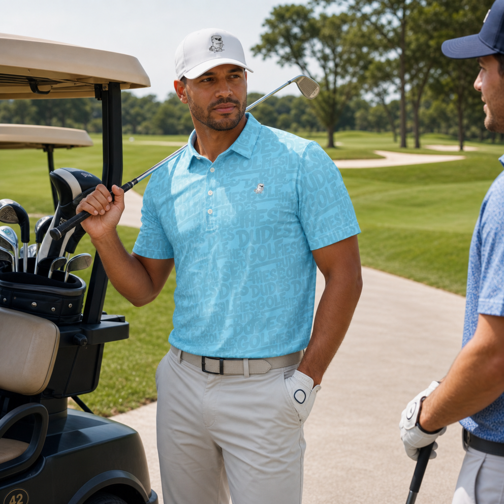 Low Low: These Dudes Golf | Polo (slim fit) (blue)