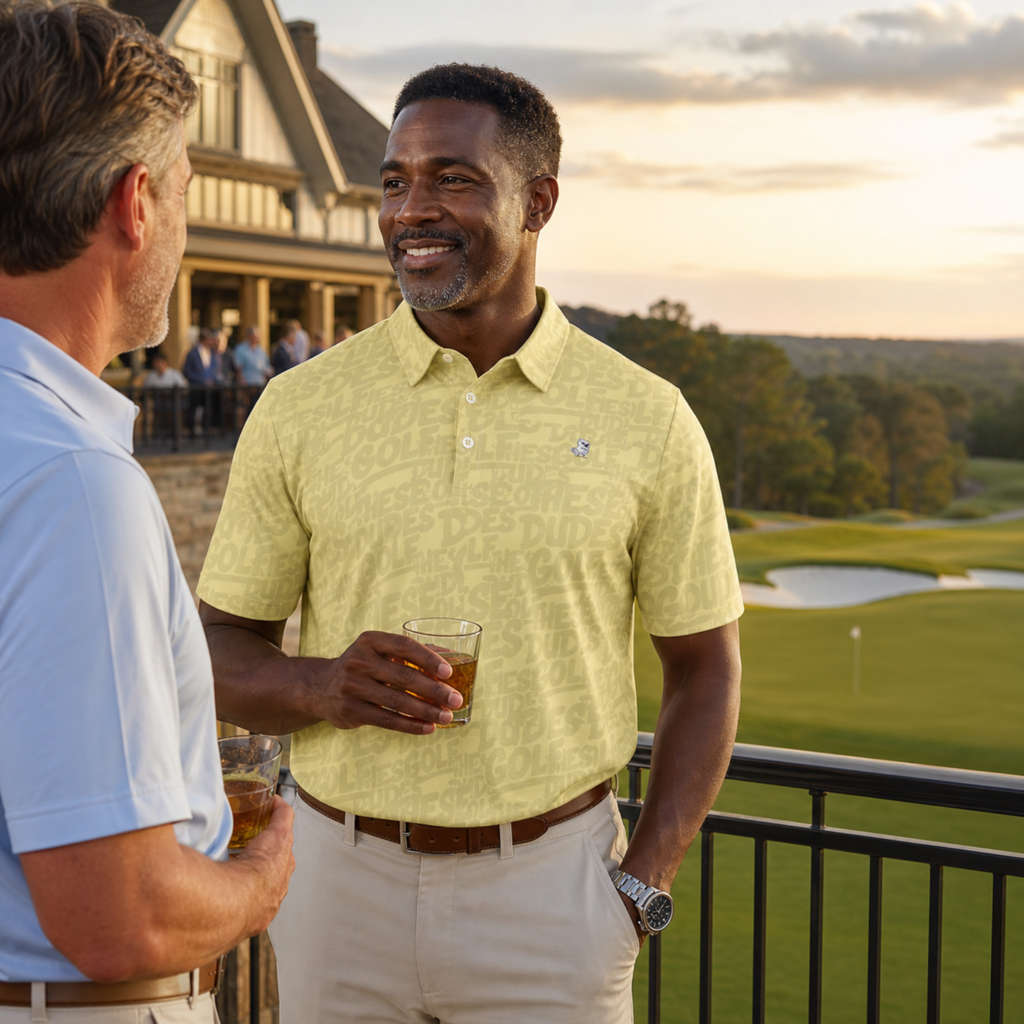 Low Low: These Dudes Golf | Polo (slim fit) (banana mania)