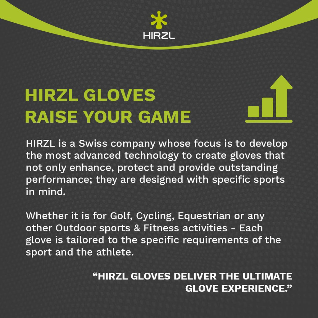 HIRZL Trust Hybrid - Golf Gloves - White / Black